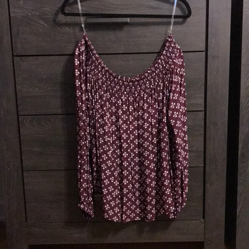 Off the shoulder peasant top